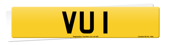 Registration number VU 1